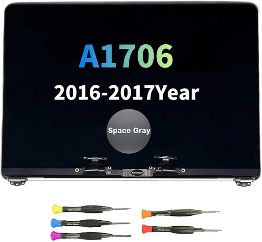 LCD Screen Replacement for MacBook Pro 13.3" A1706 A1708 Retina LCD Display Assembly 2560x1600 EMC 3163 3071 3164 2978 Late 2016 Mid 2017 Space Gray