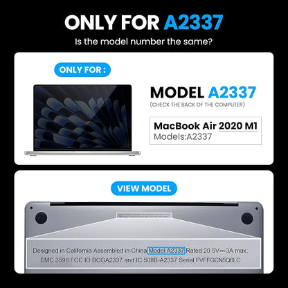 A2337 LCD Screen Display Assembly for MacBook Air 13.3" M1 2020 A2337 EMC 3598 MGN63 MGN93 MGND3 MGN73 MGNA3 MGNE3 Retina 2560x1600 
