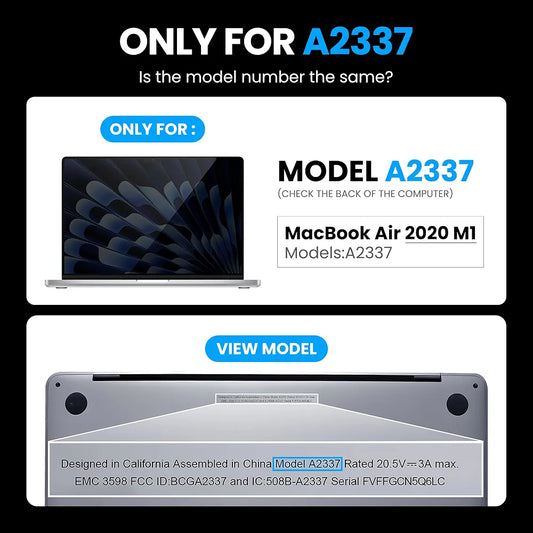 A2337 LCD Screen Display Assembly for MacBook Air 13.3" M1 2020 A2337 EMC 3598 MGN63 MGN93 MGND3 MGN73 MGNA3 MGNE3 Retina 2560x1600 