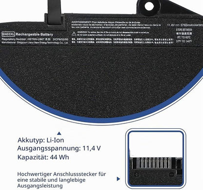 SN03XL Laptop Battery Replacement for HP EliteBook 820 G3 725 G3 Series SN03044XL HSTNN-DB6V 800232-241 800514-001 (11.4V 44Wh)